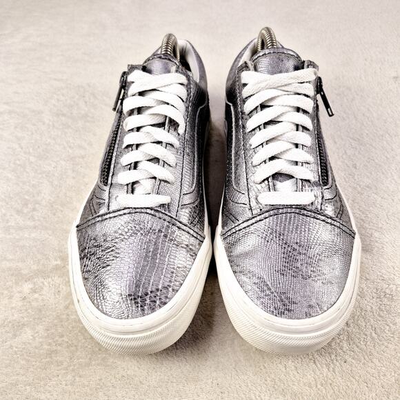 Vans Metallic Snake Womens US 8 Men’s 6.5 721278 Low top Good Condition Rare - Picture 2 of 10